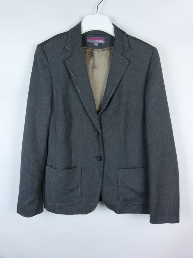 Spirit szara marynarka żakiet z wool 14 / 42