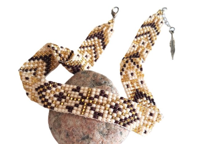 INDIAŃSKI CHOKER - rękodzieło