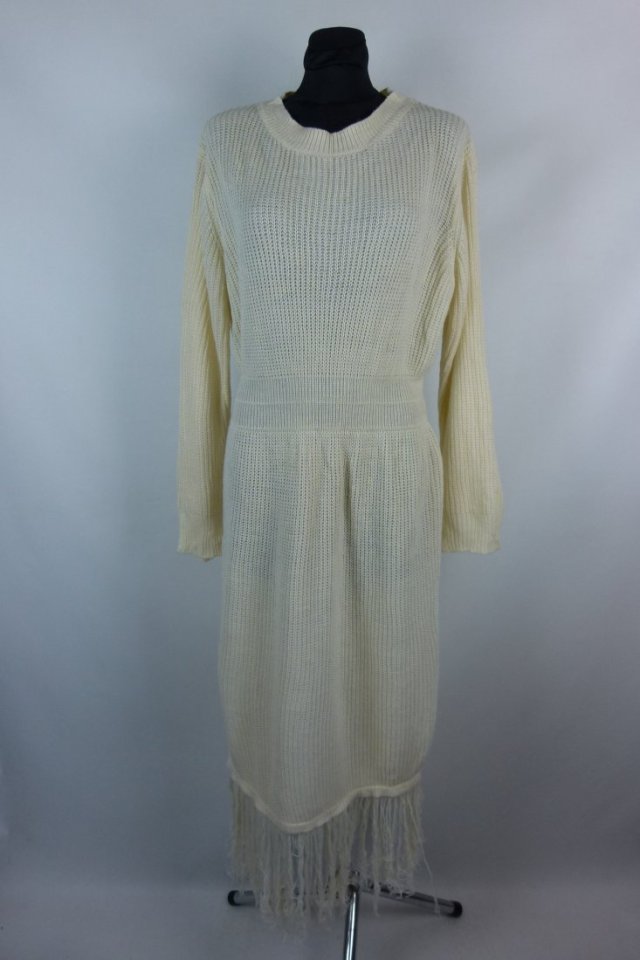 Shein Curve swetrowa sukienka midi frędzle 1XL / 44