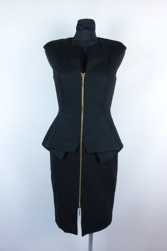 Ted Baker ołówkowa sukienka przed kolano baskinka 1 / XS