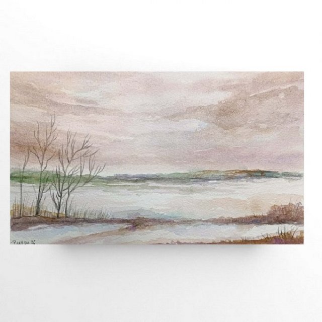 Pejzaż  - akwarela