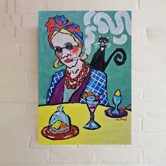 obraz do salonu olejny portret damy