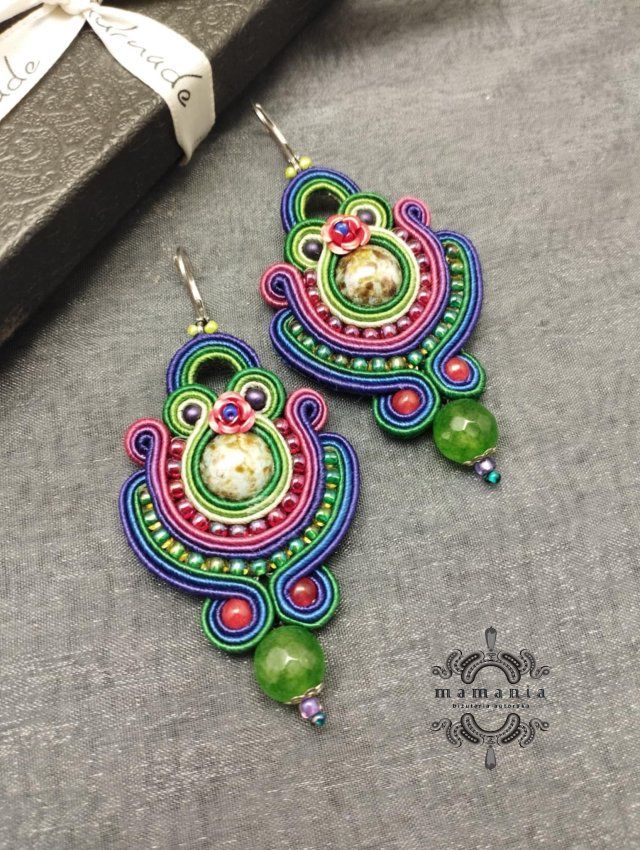 unikatowe kolczyki sutasz