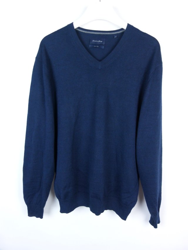 Christian Berg wełniany cienki sweter z wełną / XL