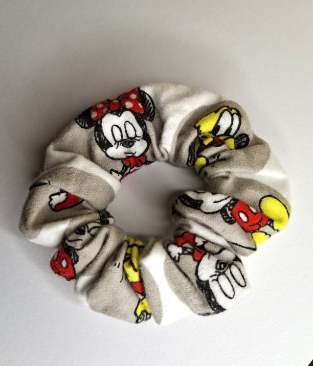Bajkowa Scrunchie Gumka do Włosów Myszka Mickey