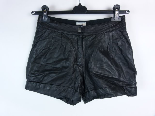 River Island skórzane spodenki szorty leather 8 / 34
