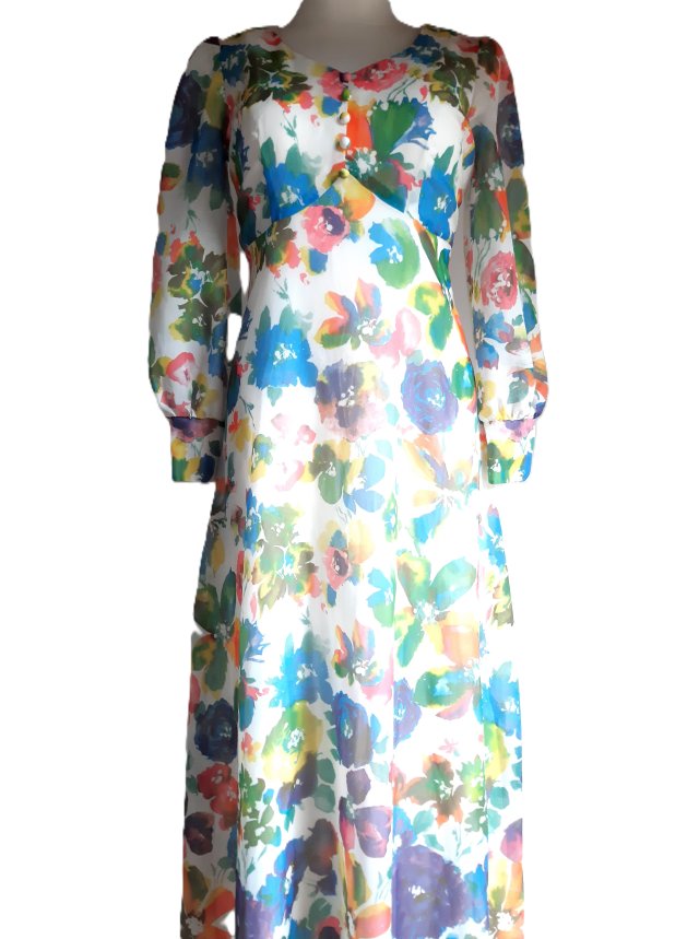 Kolorowa maxi lata 70-te