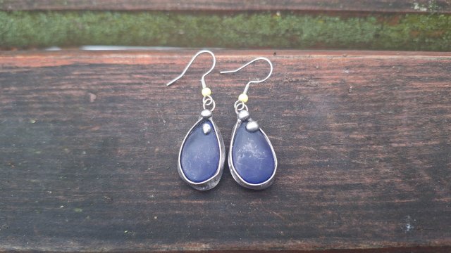 Niebieskie - kolczyki