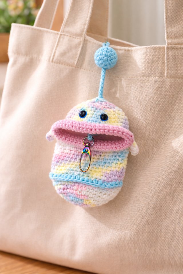 Ręcznie robiony breloczek – schowek na klucze