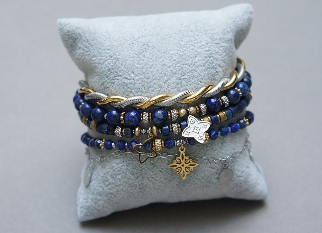 Zestaw bransoletek Lapis lazuli vol. 3 /10.02.26/- Szlachetna kolekcja
