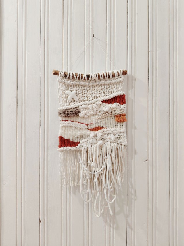 mała makrama z wełną