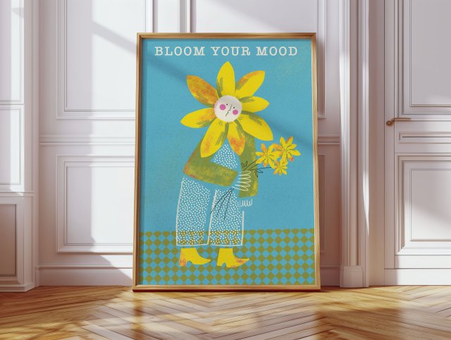 Plakat 42 x 59,4 cm Bloom your mood