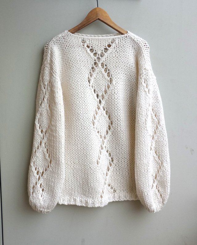 sweter handmade alpaka