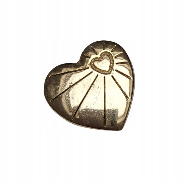 VARIETY CLUB przypinka broszka SERCE gold