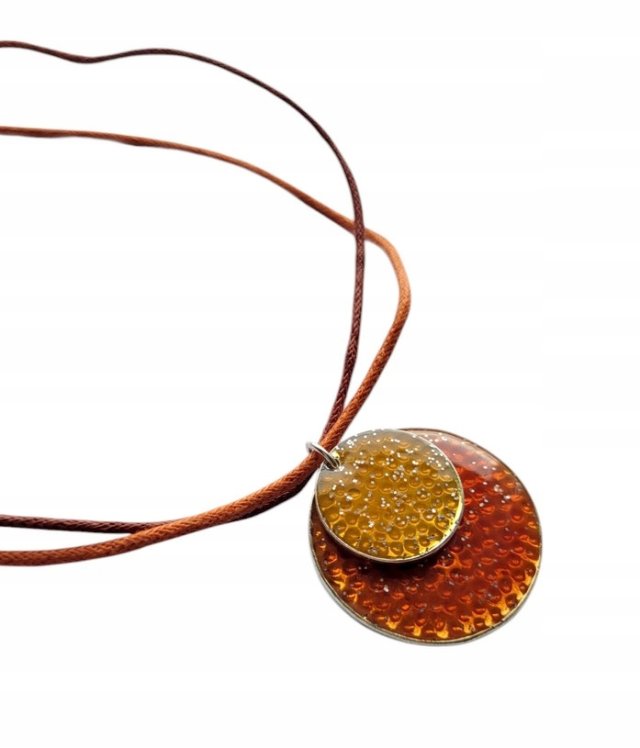 Wisior choker boho Levyr  naszyjnik podwójny sznurek