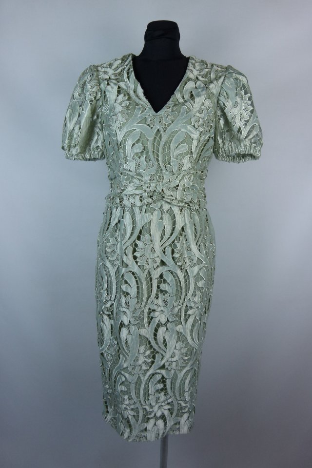 Coast koronkowa sukienka midi pastelowa zieleń 10 / 38