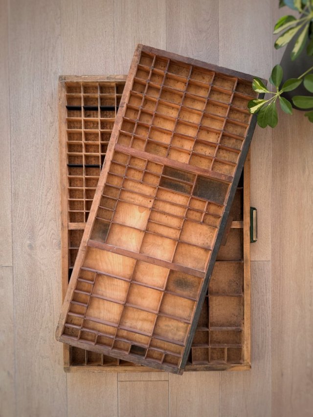 Szuflada drukarska, kaszta, idealna na kolekcję