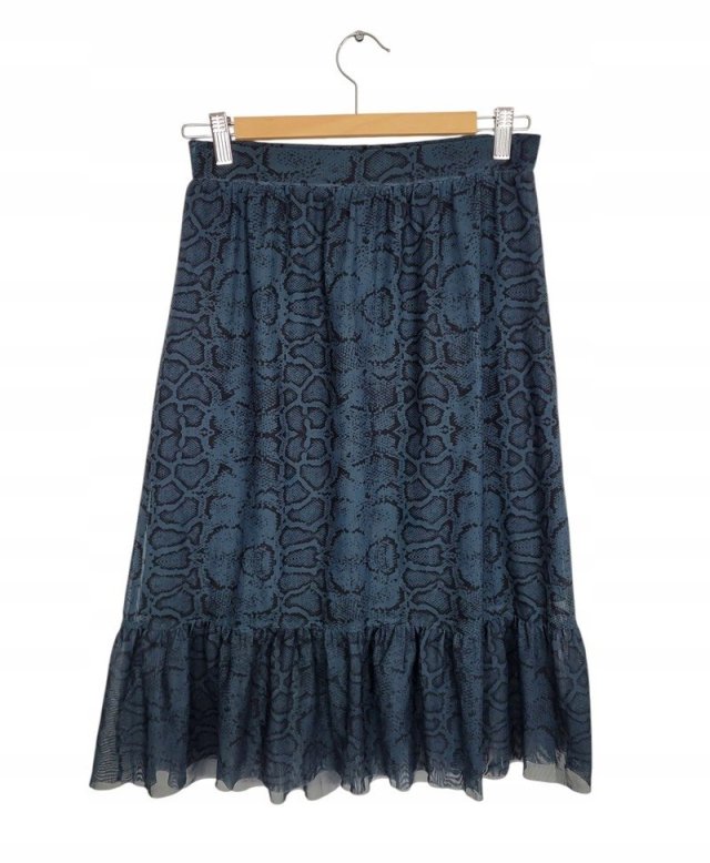 MSCH spódnica midi tiul wężowy wzór 36 S