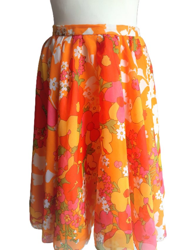 Kolorowa spódnica lata 70-te