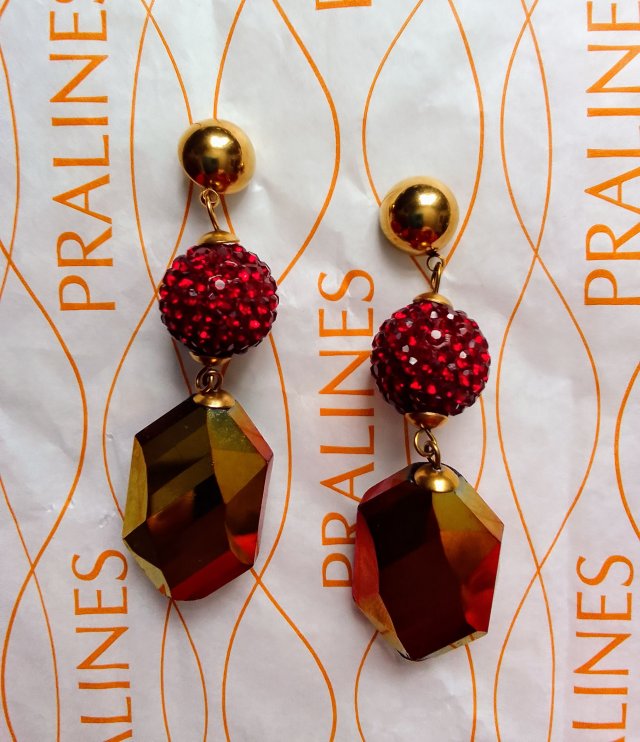 KOLCZYKI WISZĄCE W STYLU RETRO VINTAGE