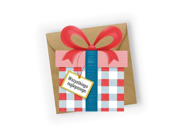 KARTKA URODZINOWA- WSZYSTKIEGO NAJLEPSZEGO (PREZENT)