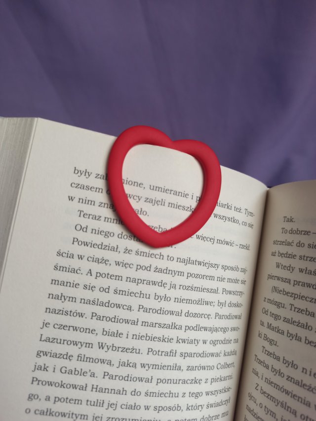Zakładka do książki serce