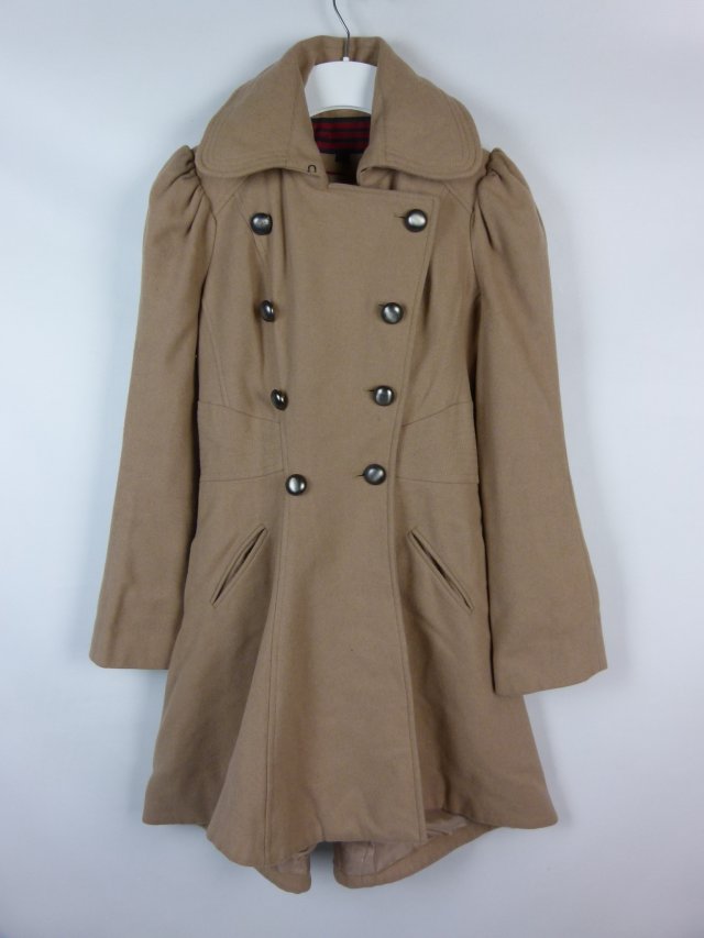 NEXT wełniany kloszowany beżowy płaszcz / 8 - S