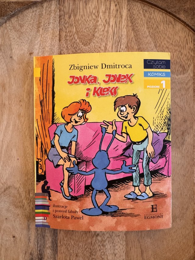 Komiks Jonka, Jonek i Kleks, z naklejkami, 1990