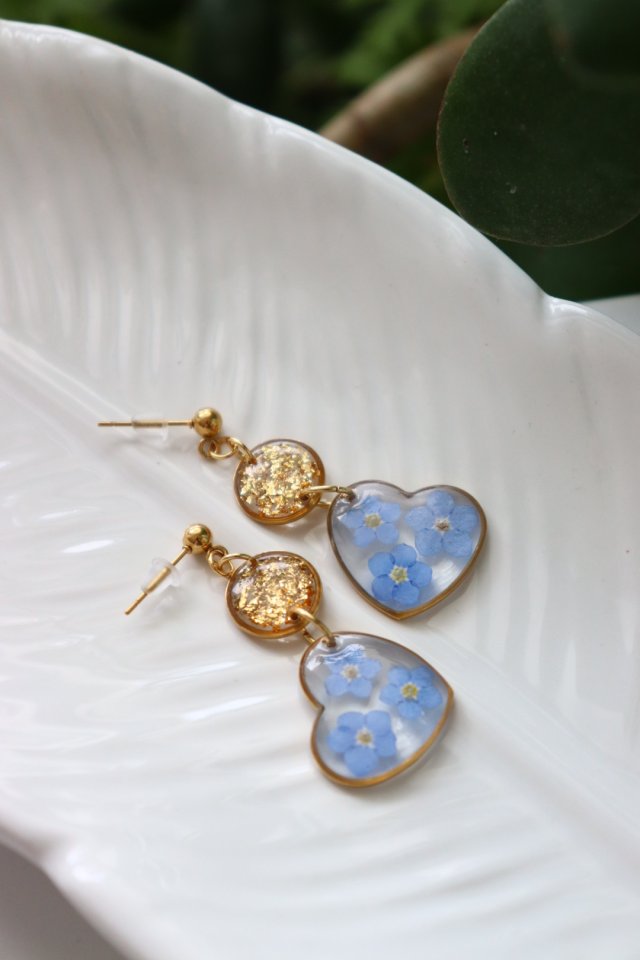 Kolczyki "Błękitne Serce"