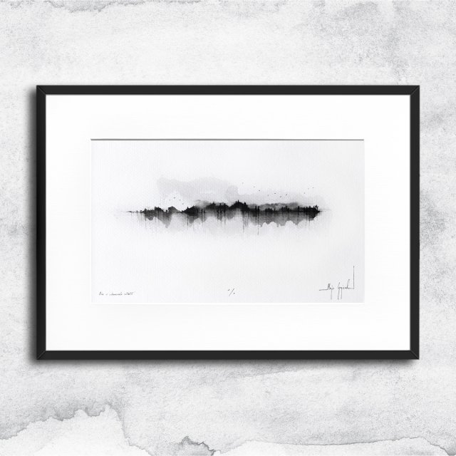 Unikat - tusz i akwarela w oprawie (nr1)