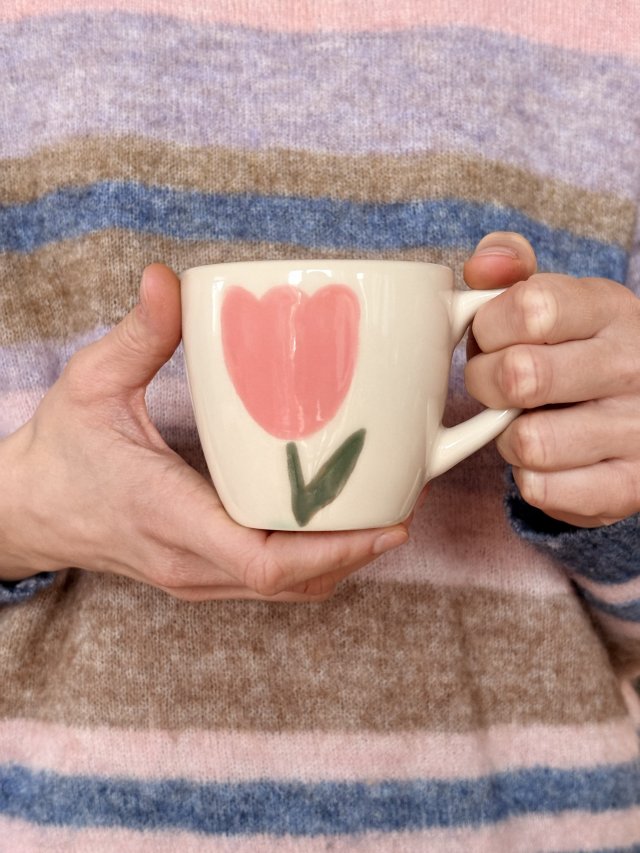 Kubek - Różowy Tulipan