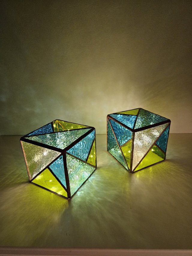 Lampion 2 w 1 niebieski