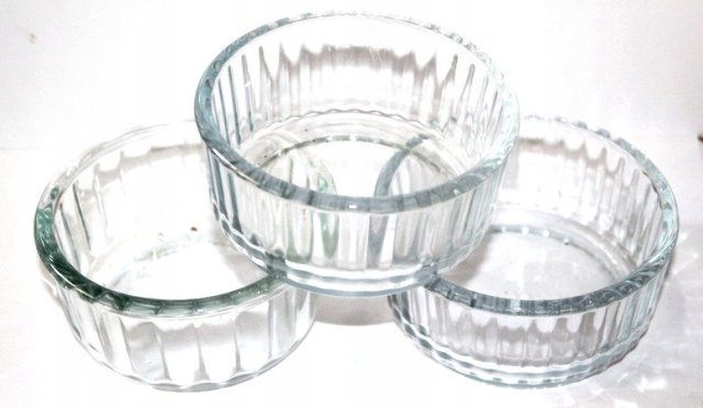 PYREX szklane Kokilki do zapiekania 3szt H673