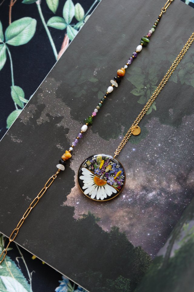 Zestaw biżuterii ( naszyjnik i zawieszka na łańcuszku )