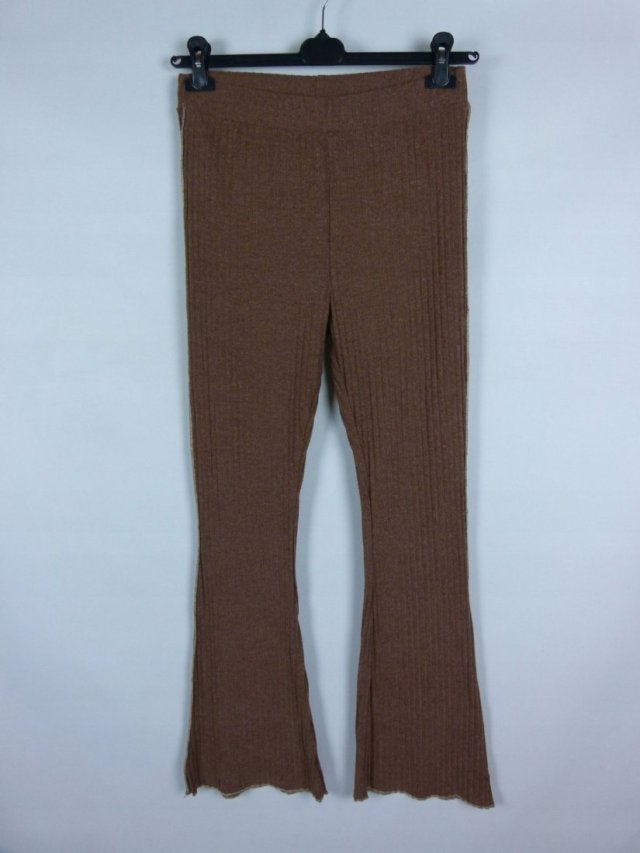 Primark dzianinowe prążkowane spodnie / M