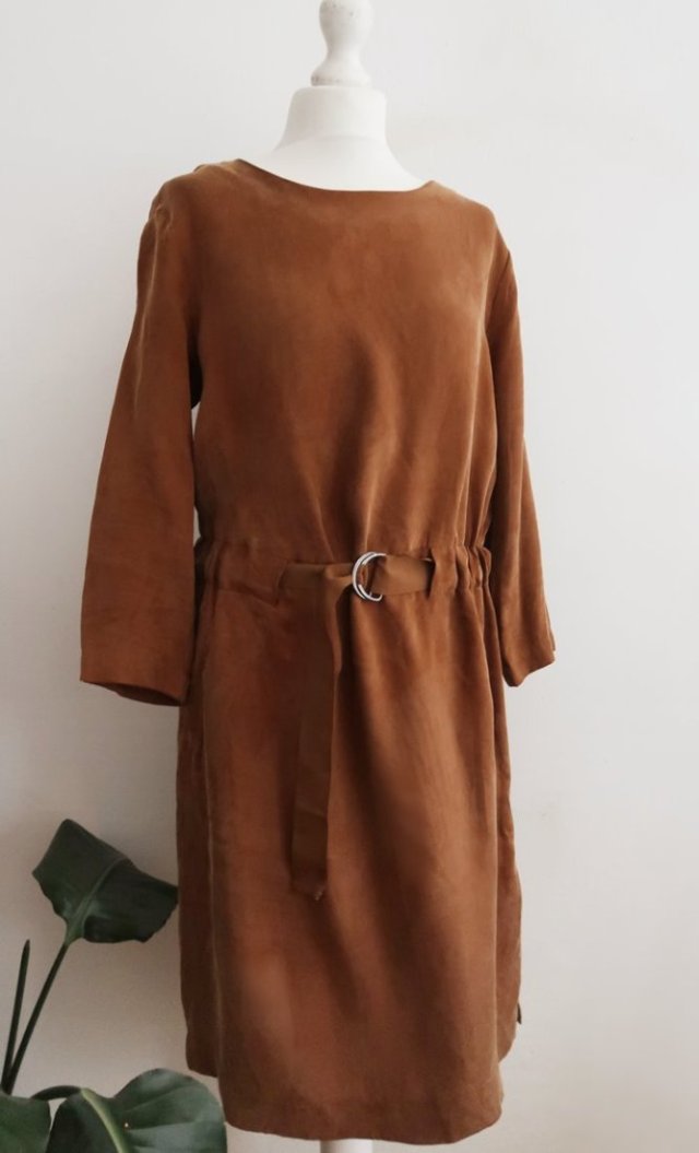 Sukienka z cupro i wiskozy M/L