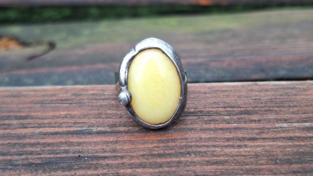 Żółciutki - pierścionek regulowany