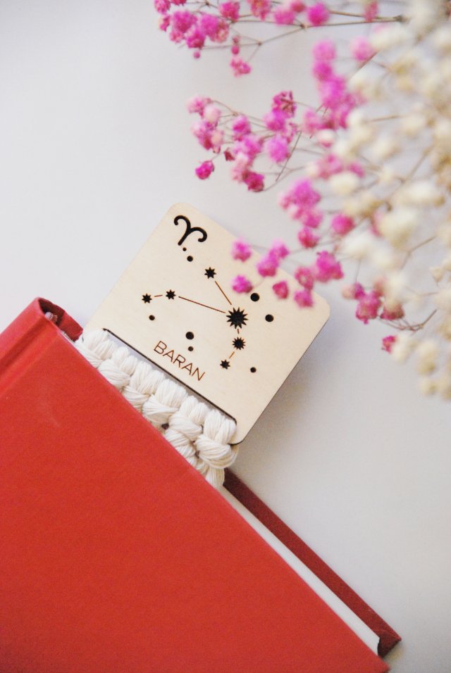 Zakładka do książki ze znakiem zodiaku Baran | Dla zodiakary
