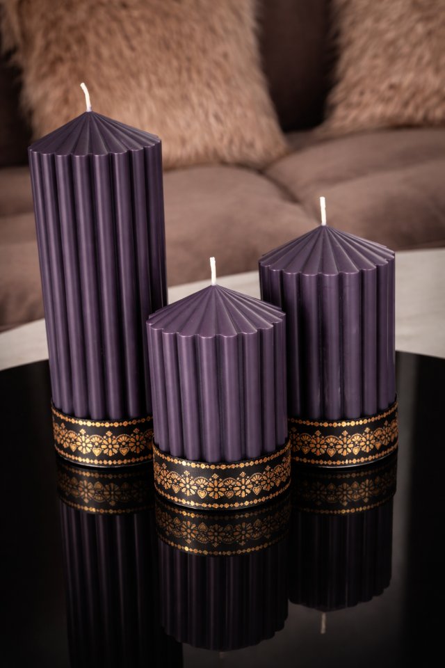 Świece sojowe zestaw 3 świec sojowych świeca sojowa Midnight