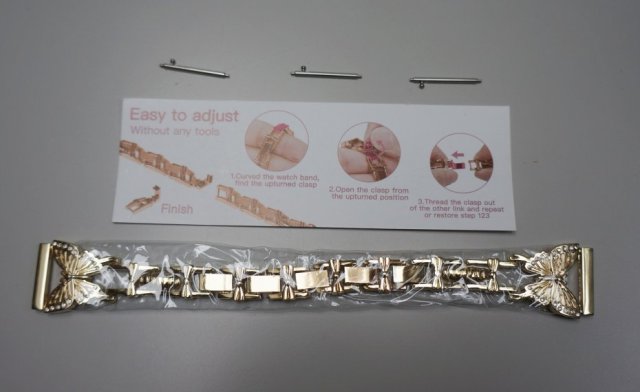 Bransoletka do zegarka w motyle   *48