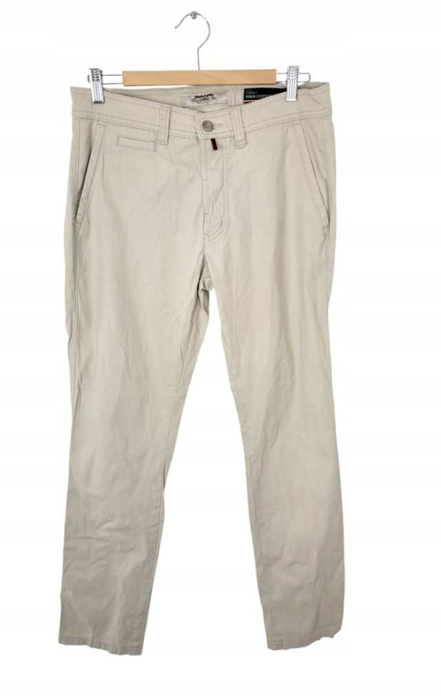 PIERRE CARDIN beżowe chinosy męskie W33 L34