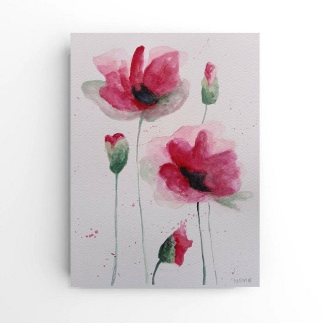 Maki 4- obraz  akwarela