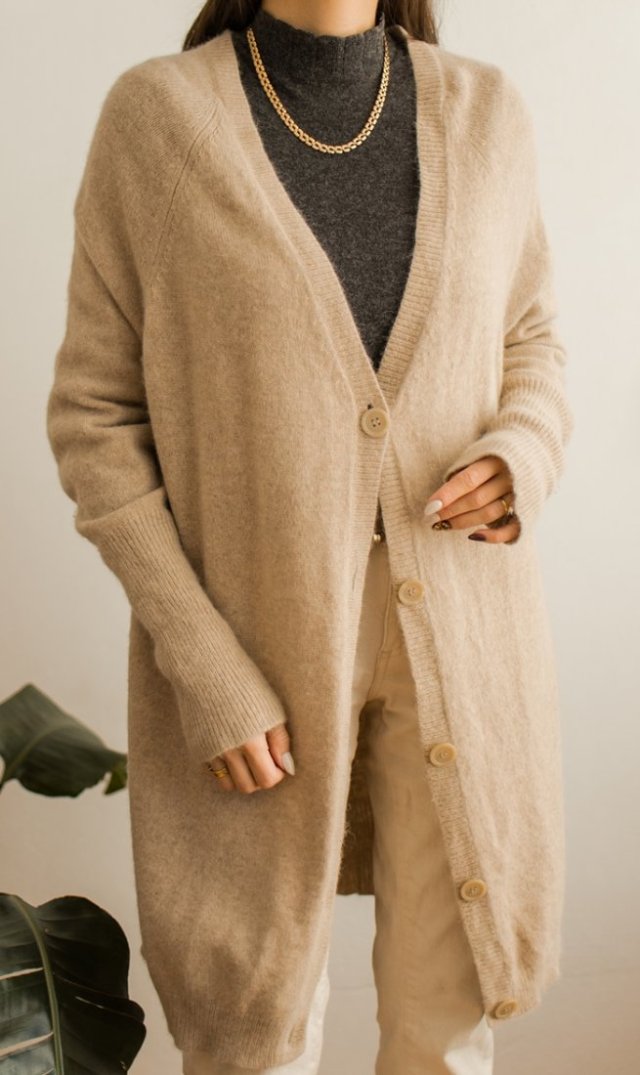 miękki kardigan z angorą S/M