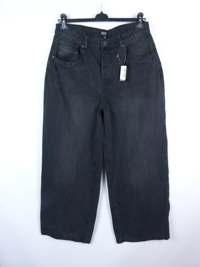 Boohoo baggy rigid jeans szerokie nogawki z metką W36 - L