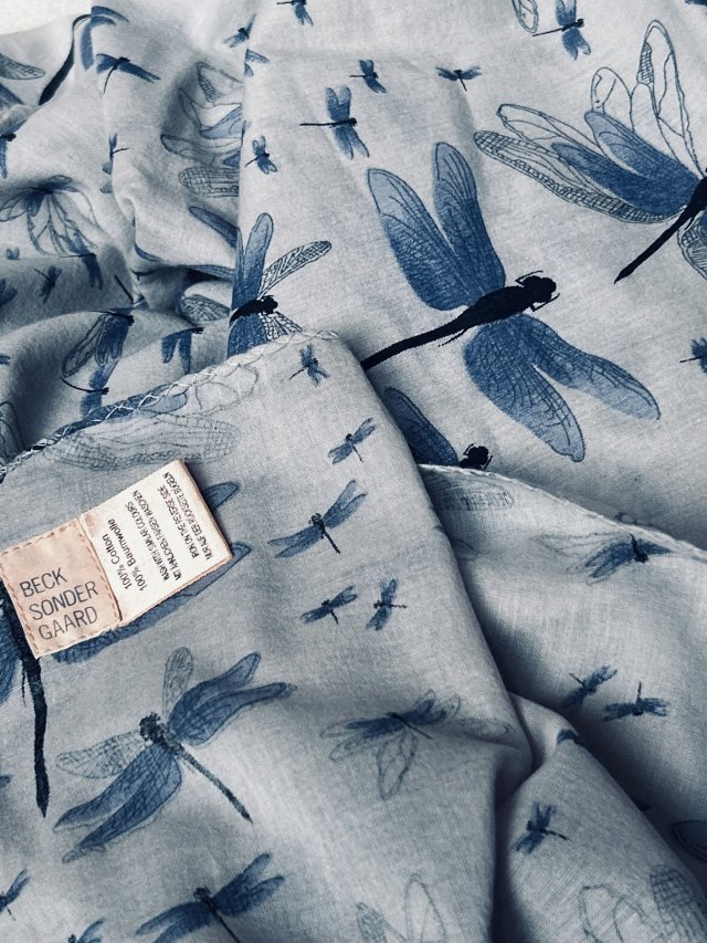 BECK SONDER GAARD 100% cotton szal pareo  Z LOGO I METKĄ MIĘKKI PRZYJEMNY SZAL
