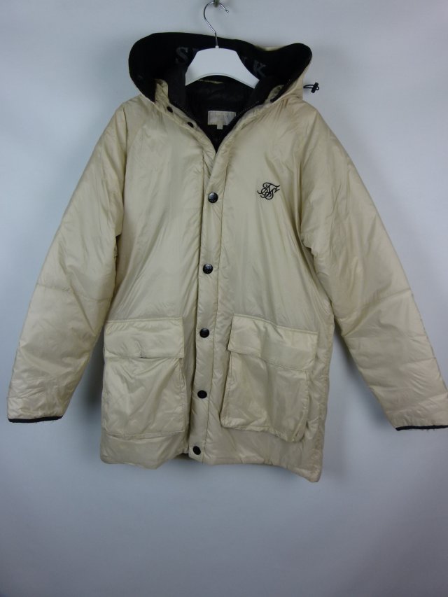 Sik Silk ocieplana kurtka ecru / L