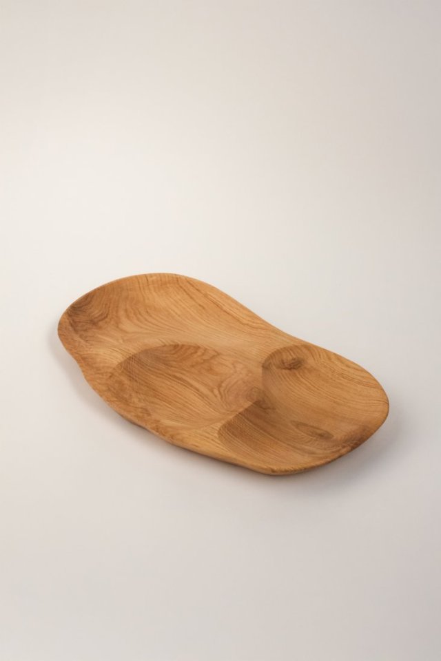 Półmisek dębowy do serwowania