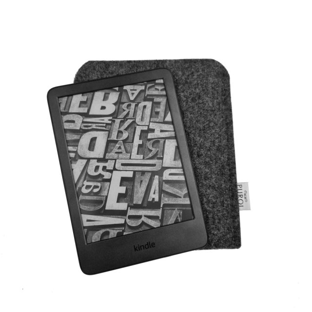 Filcowe etui na Kindle CIEMNOSZARE