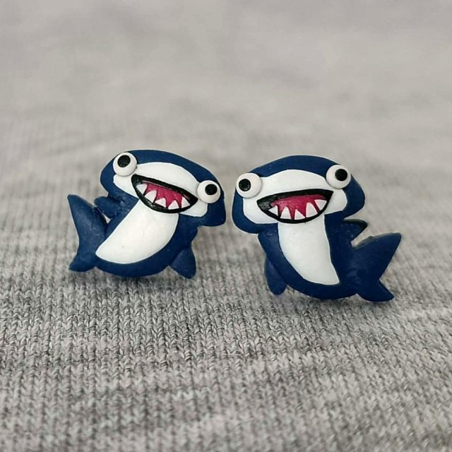 Kolczyki Rekin Młot