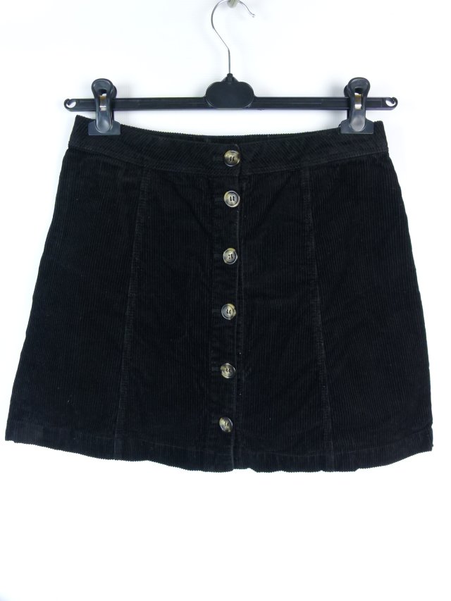 H&M Divided spódnica sztruks z przodu guziki / M